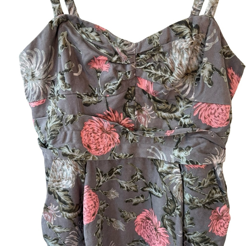Wilfred Convertible Floral Dress Size 8 Sweetheart Neckline Pockets Party - Picture 8 of 11